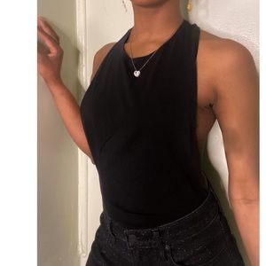 Black Knotted Bodysuit